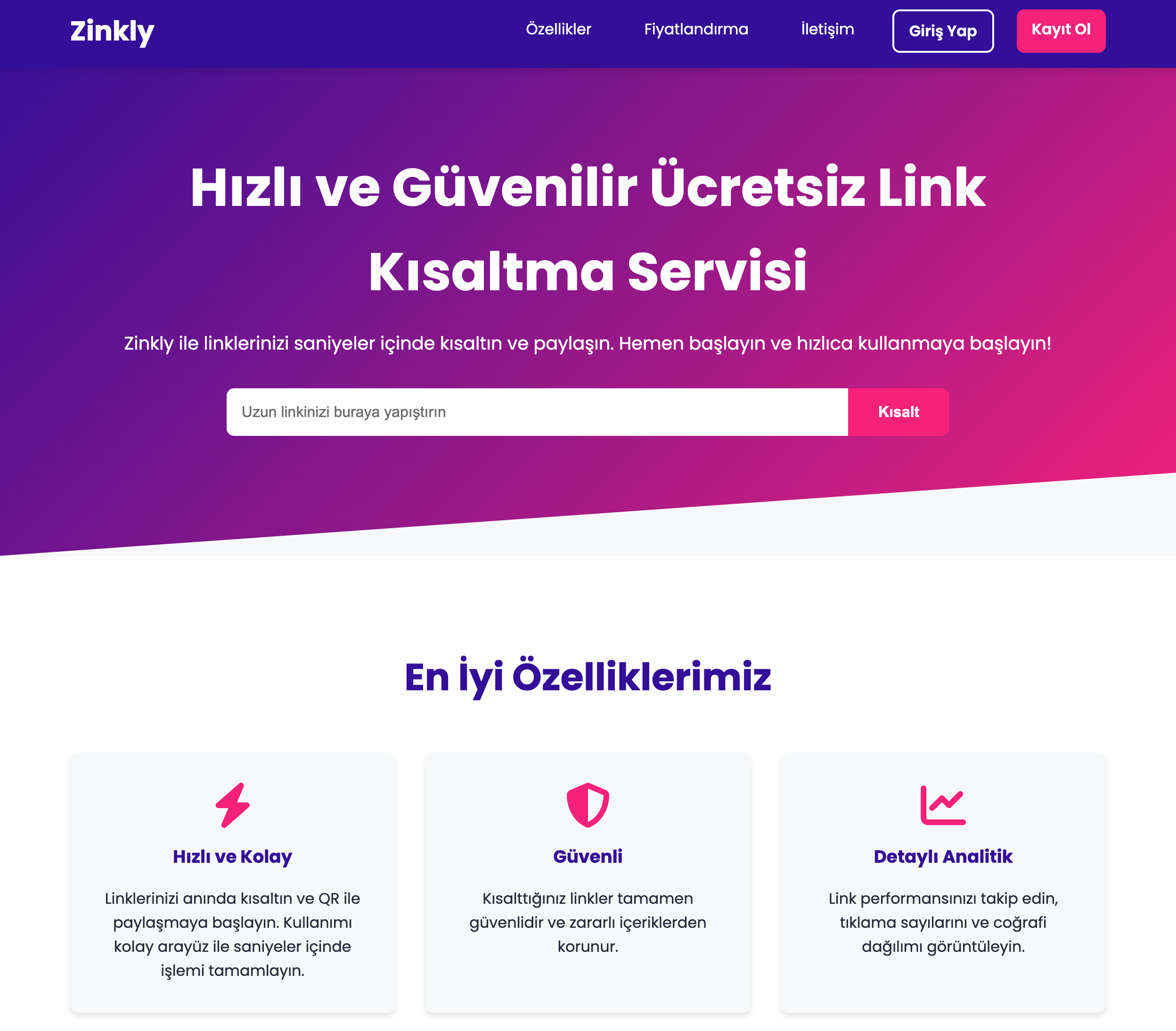Link Kısaltma Uygulaması